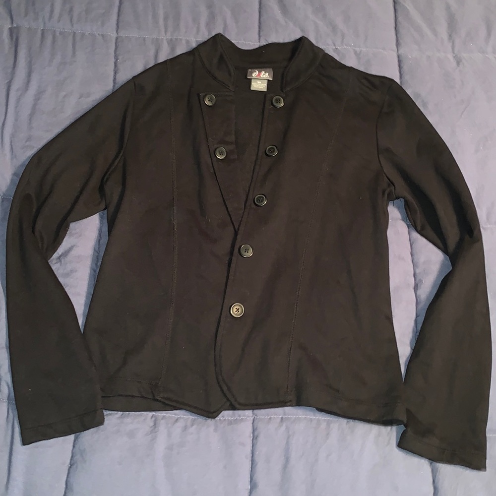 Sweater material blazer